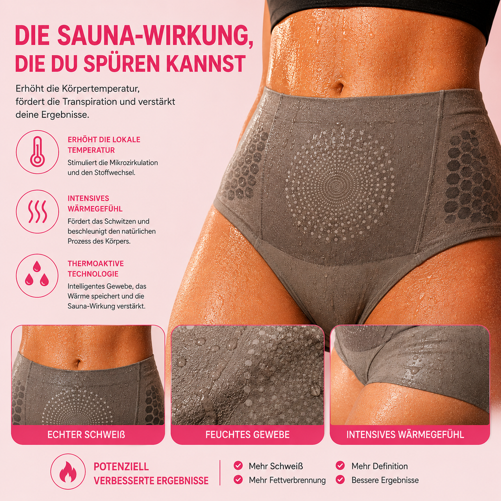 HotLift™ ThermoShape — Sauna-Effekt-Shorts mit thermischer Kompression und aktiven Mikropartikeln